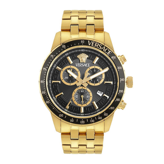 Versace Sport Chrono - VEZCA 44 mm Black Dial Men Wrist Watch - VEZCA0724
