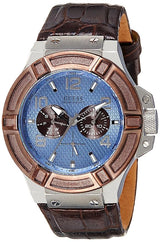 Guess 45 mm Mens Blue Multi function Watch W0040G10
