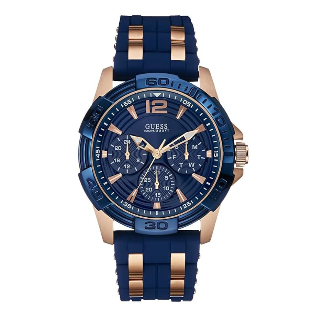 Guess Blue Dial Men Analog Watch W0366G4