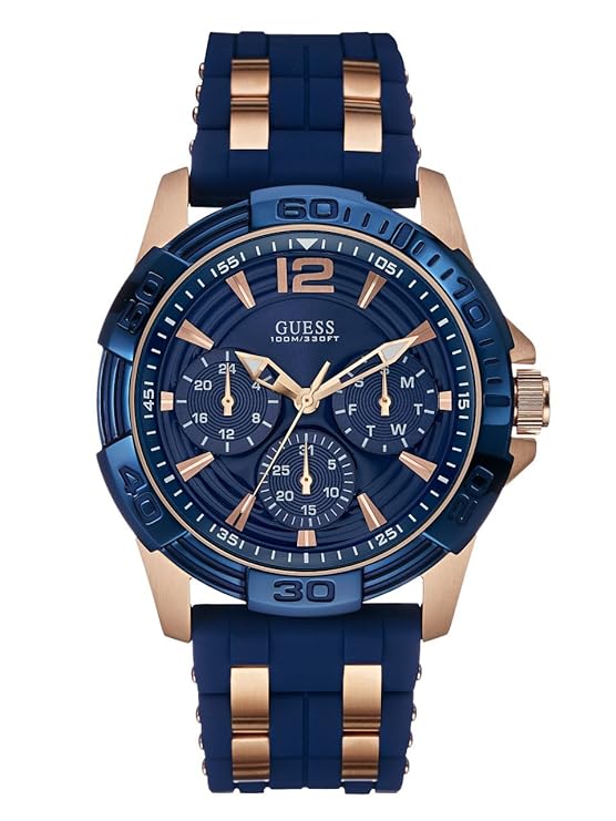 Guess Blue Dial Men Analog Watch W0366G4