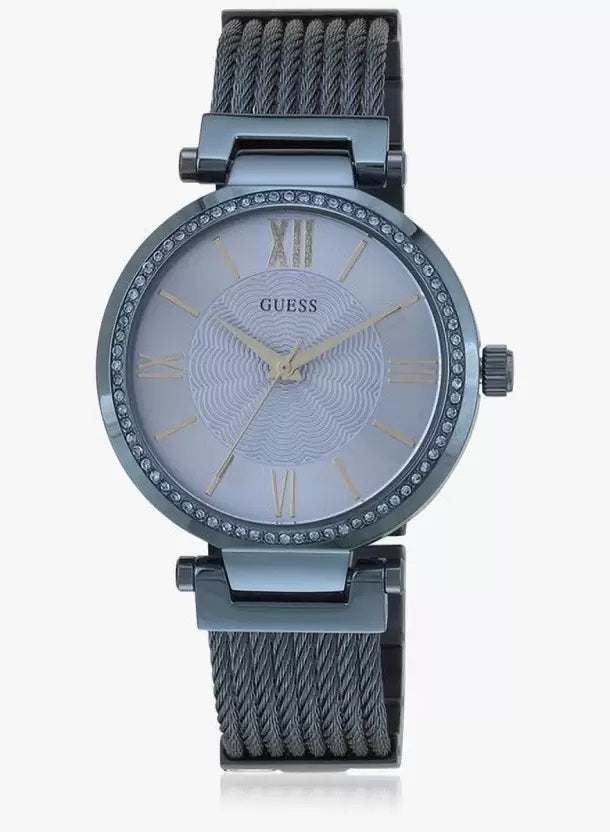 Guess 36 mm Ladies Blue Analog Watch W0638L3