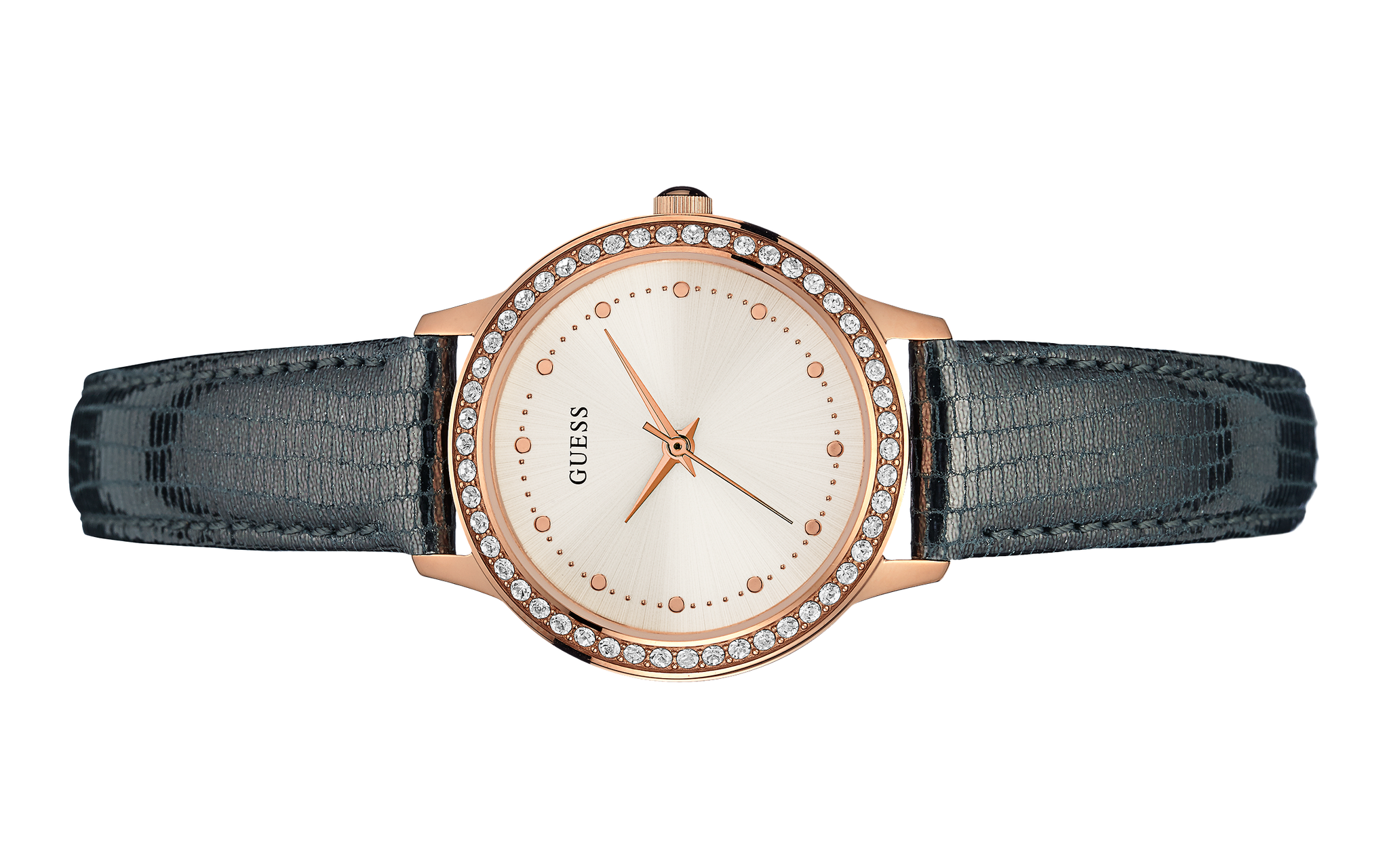 Guess 30 mm Ladies Rose Gold Analog Watch W0648L2