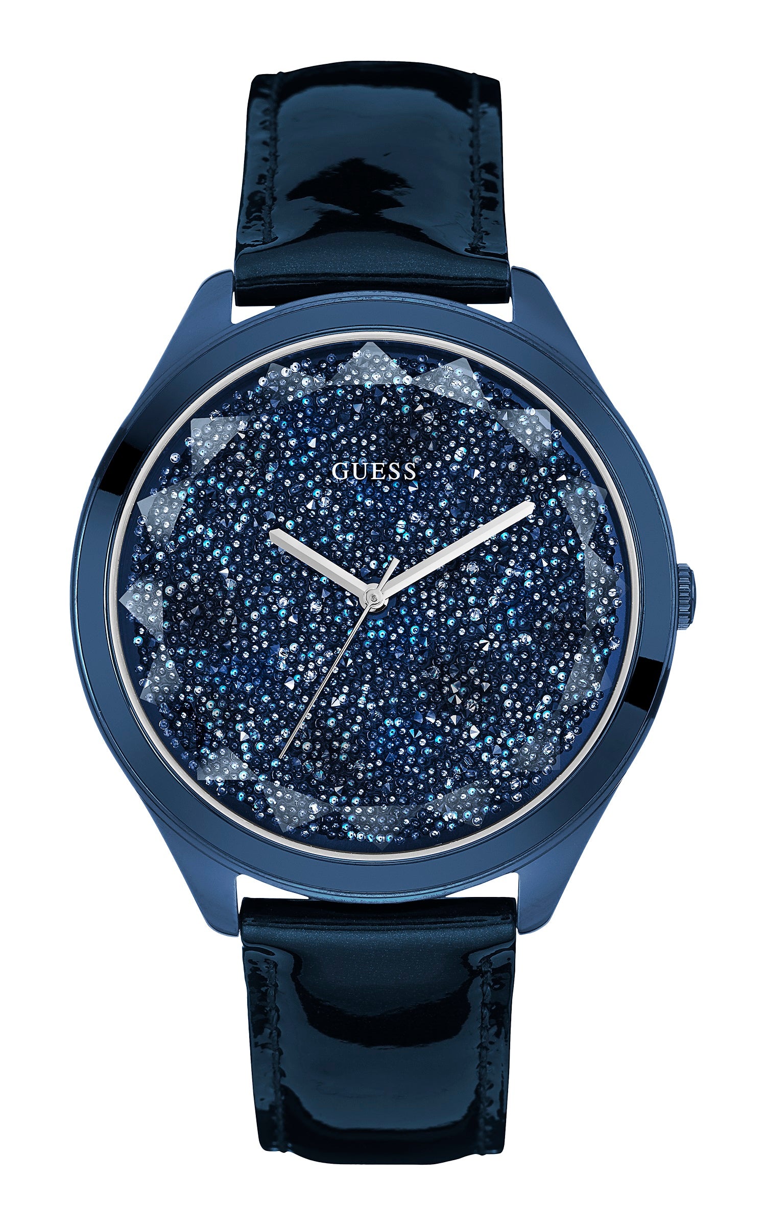 Guess 44.5 mm Women Blue Dial Analog Watch W0652L2