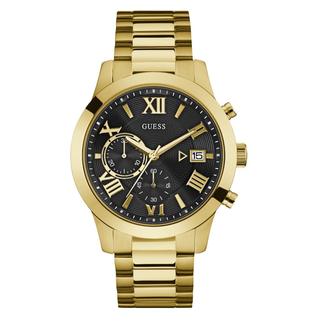 Guess Black Dial 45 mm Men Analog Watch W0668G8