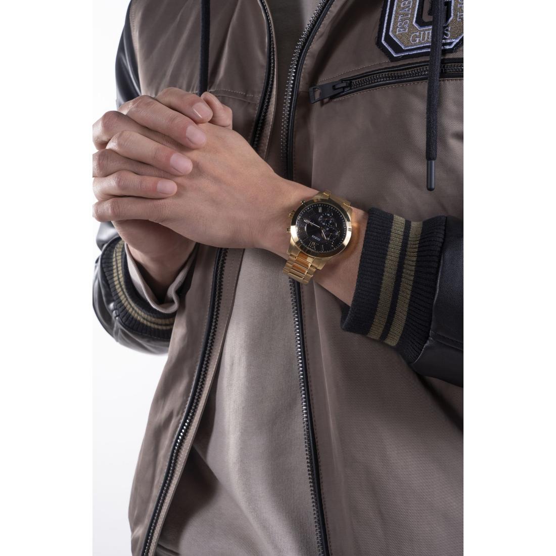 Guess Black Dial 45 mm Men Analog Watch W0668G8