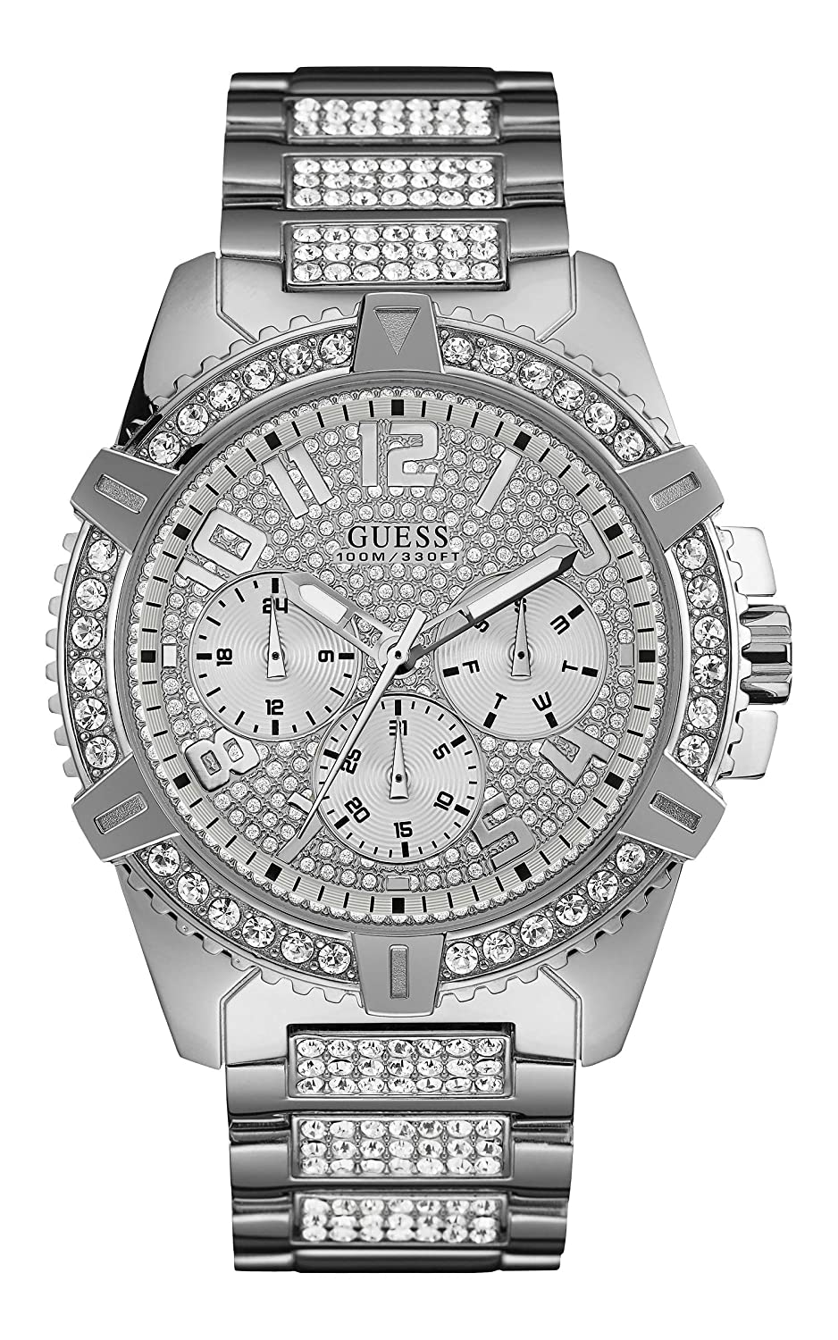 Guess Mens Sport Silver Watch W0799G1