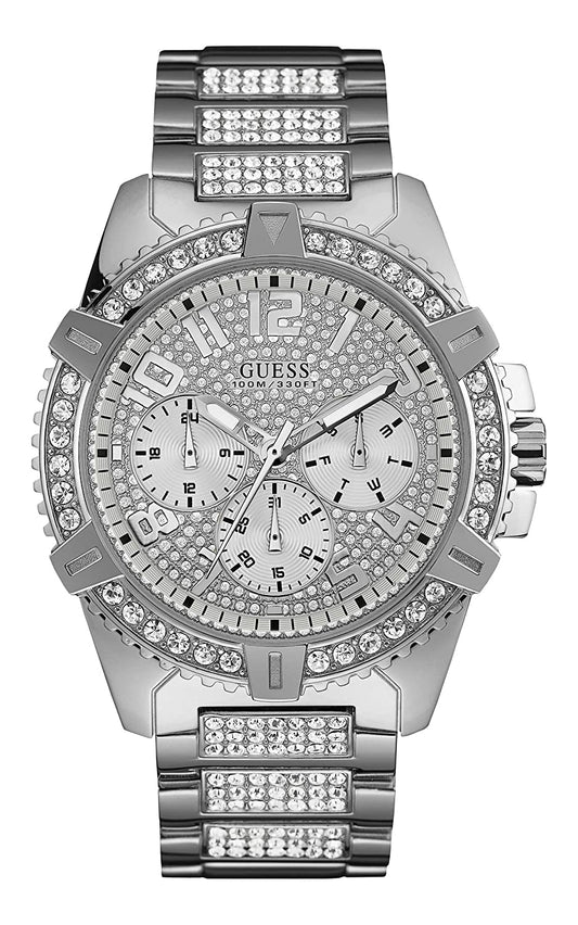 Guess Mens Sport Silver Watch - W0799G1
