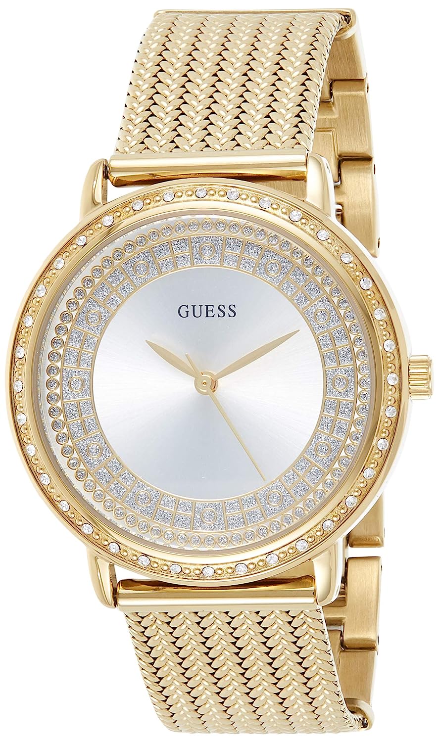 Guess 36 mm Ladies Gold Analog Watch W0836L3