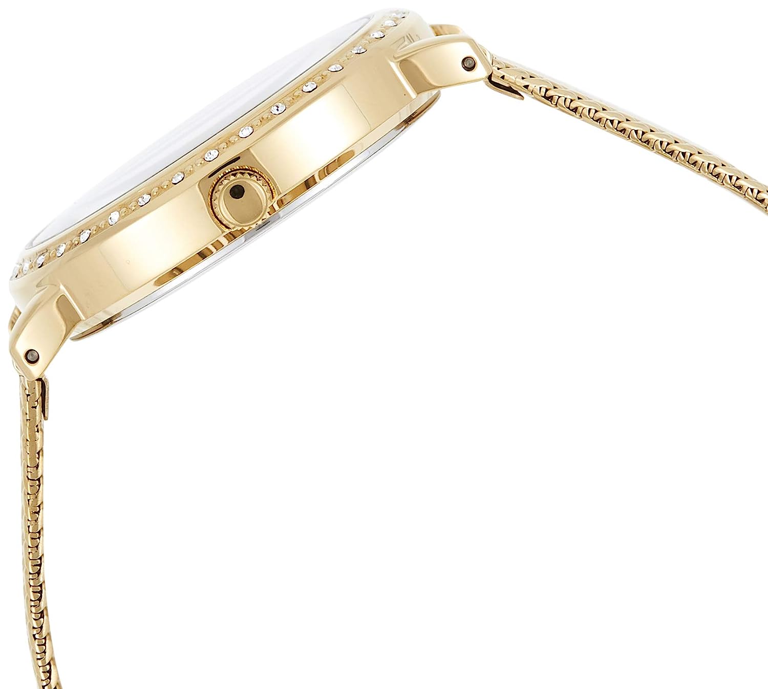 Guess 36 mm Ladies Gold Analog Watch W0836L3