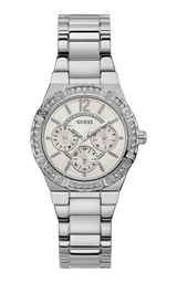 Guess 36 mm Ladies Silver Multi function Watch W0845L1