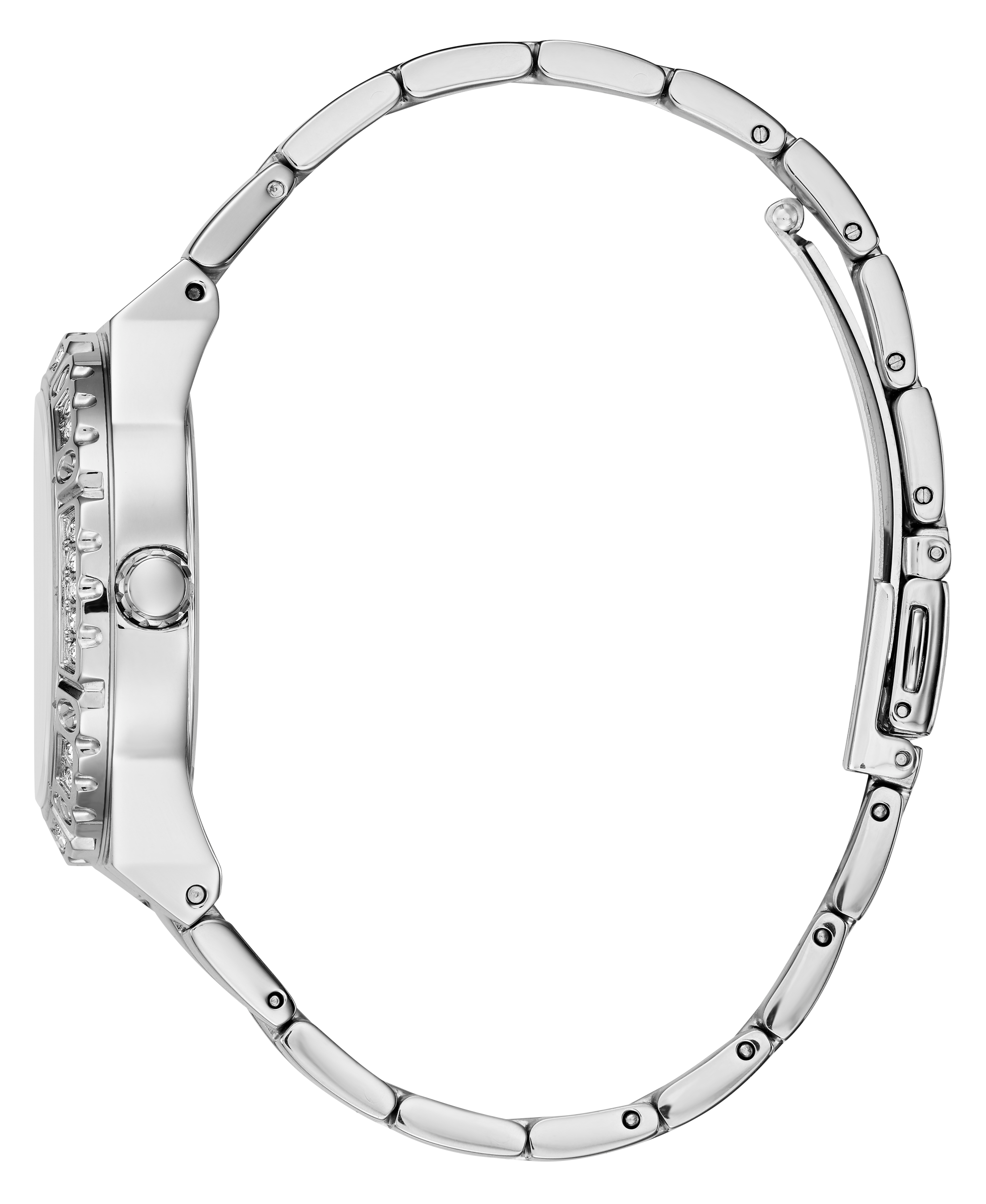 Guess 36 mm Ladies Silver Multi function Watch W0845L1