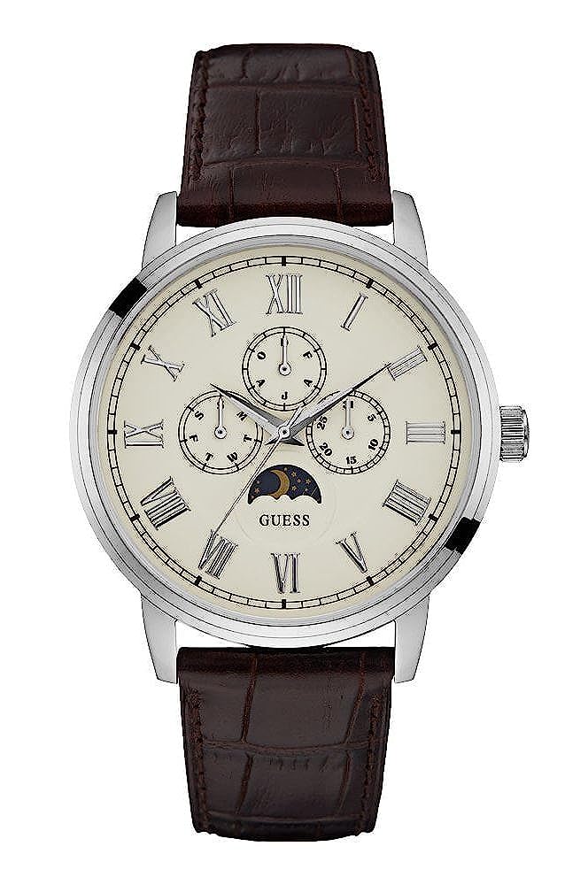 Guess 44 mm Mens Rose Gold/Brown Multi function Watch W0870G1