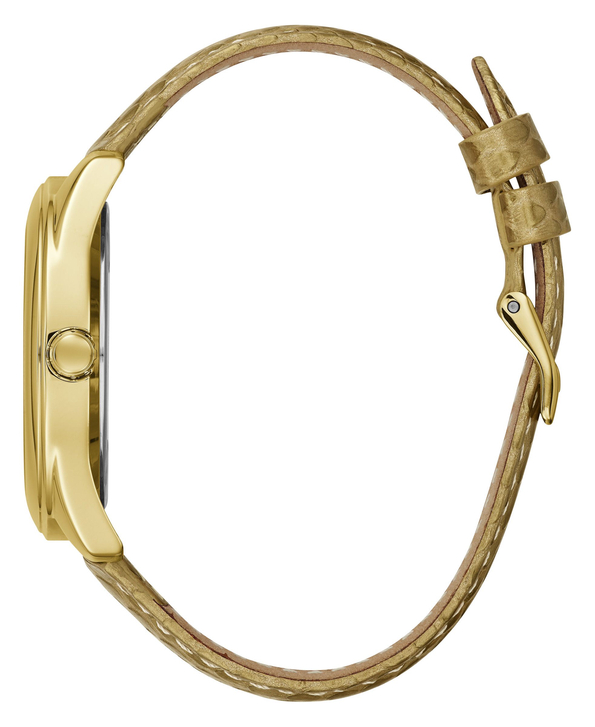 Guess 40 mm Ladies Gold Analog Watch W0895L8