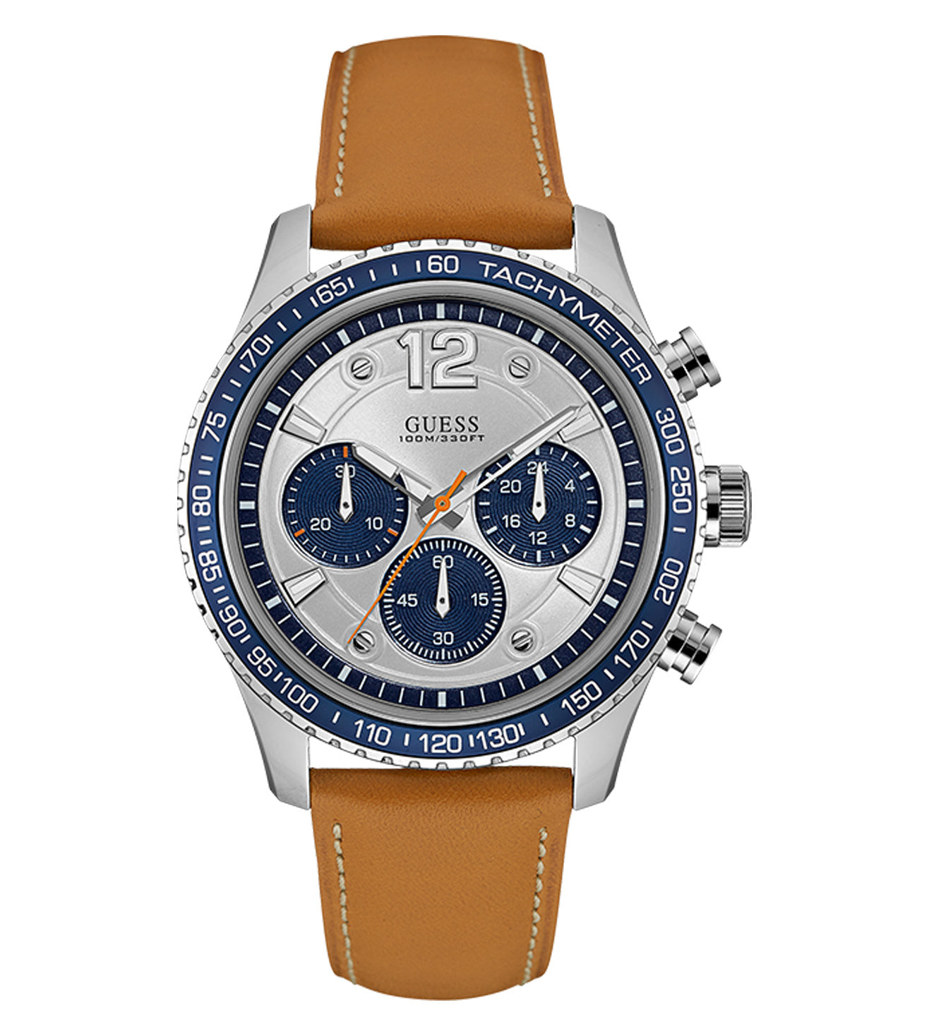 Guess 44 mm Mens Blue Chronograph Watch W0970G1