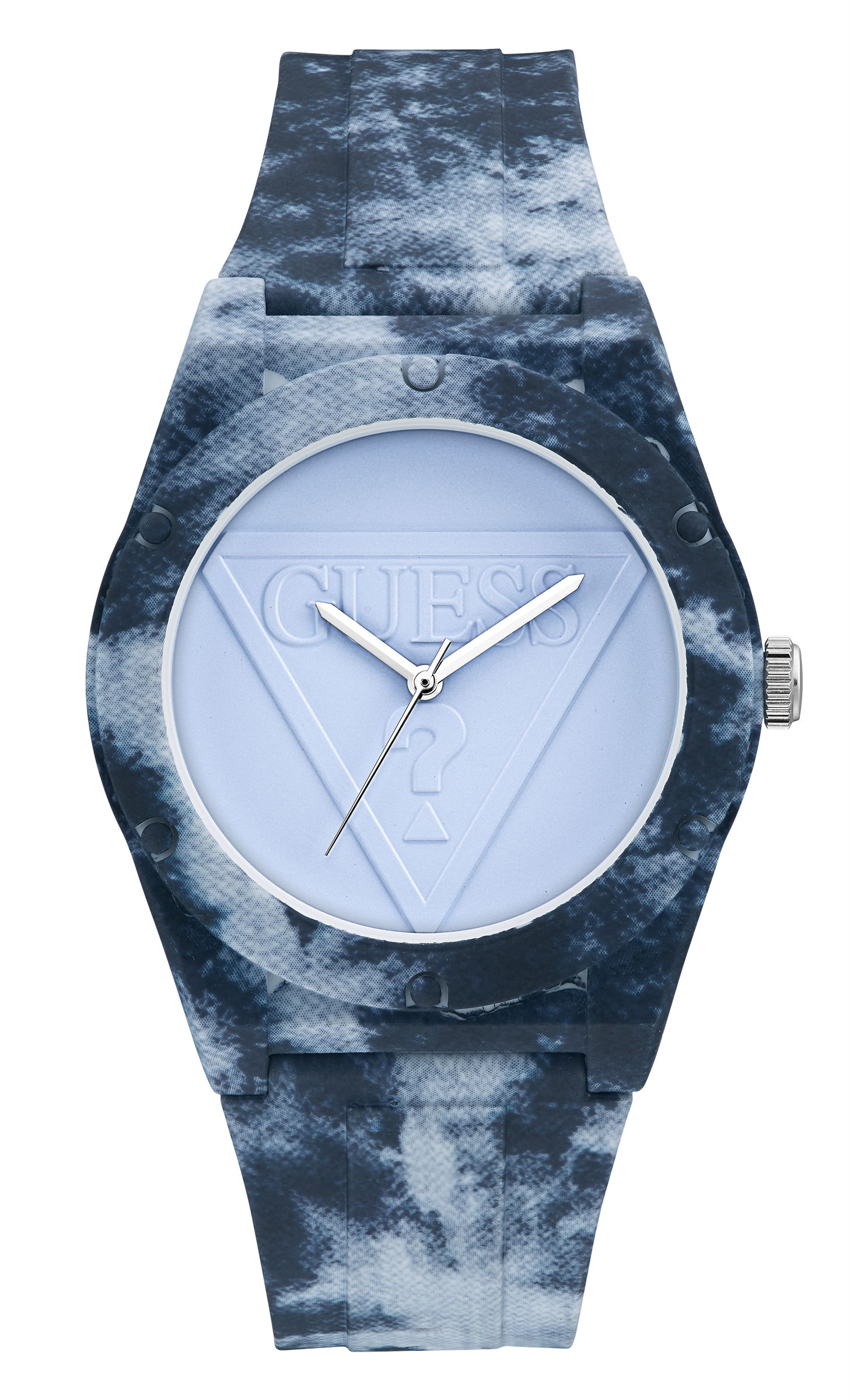Guess 42 mm Ladies Blue Analog Watch W0979L14