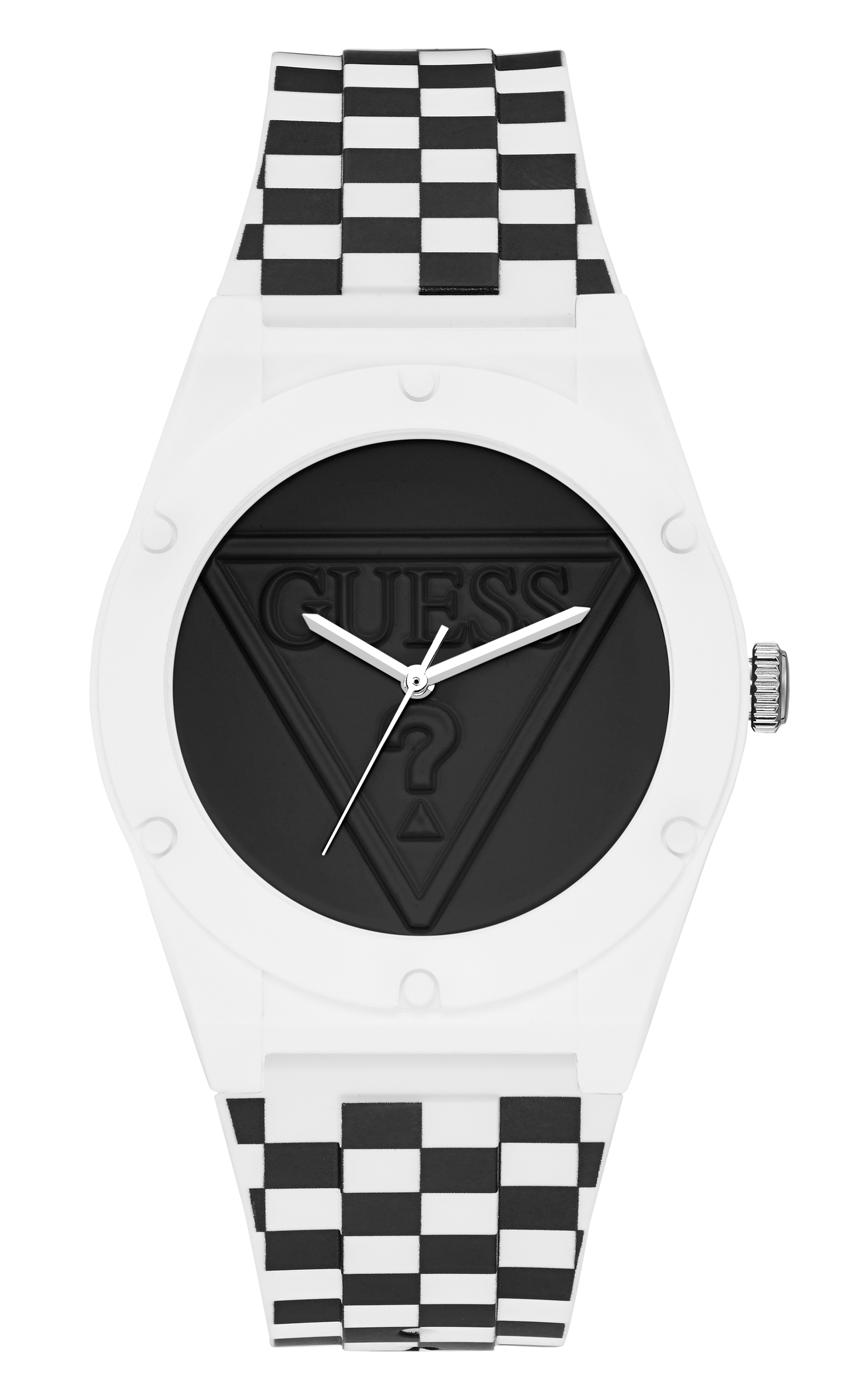 Guess 42 mm Ladies White Analog Watch W0979L29