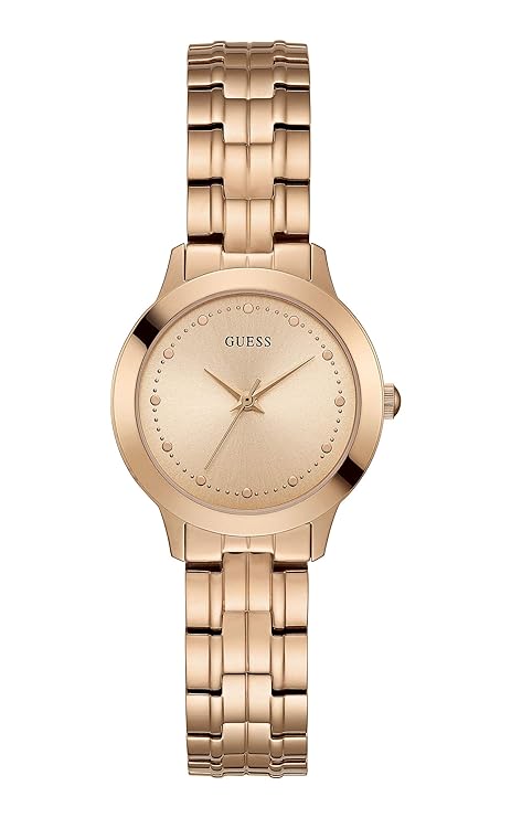 Guess 30 mm Women Rose Gold Dial Analog Watch W0989L3