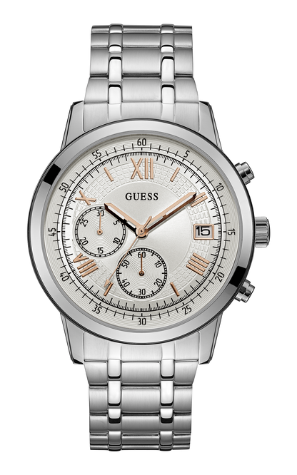 Guess Mens Rose Gold/Brown Chronograph Watch - W1001G1