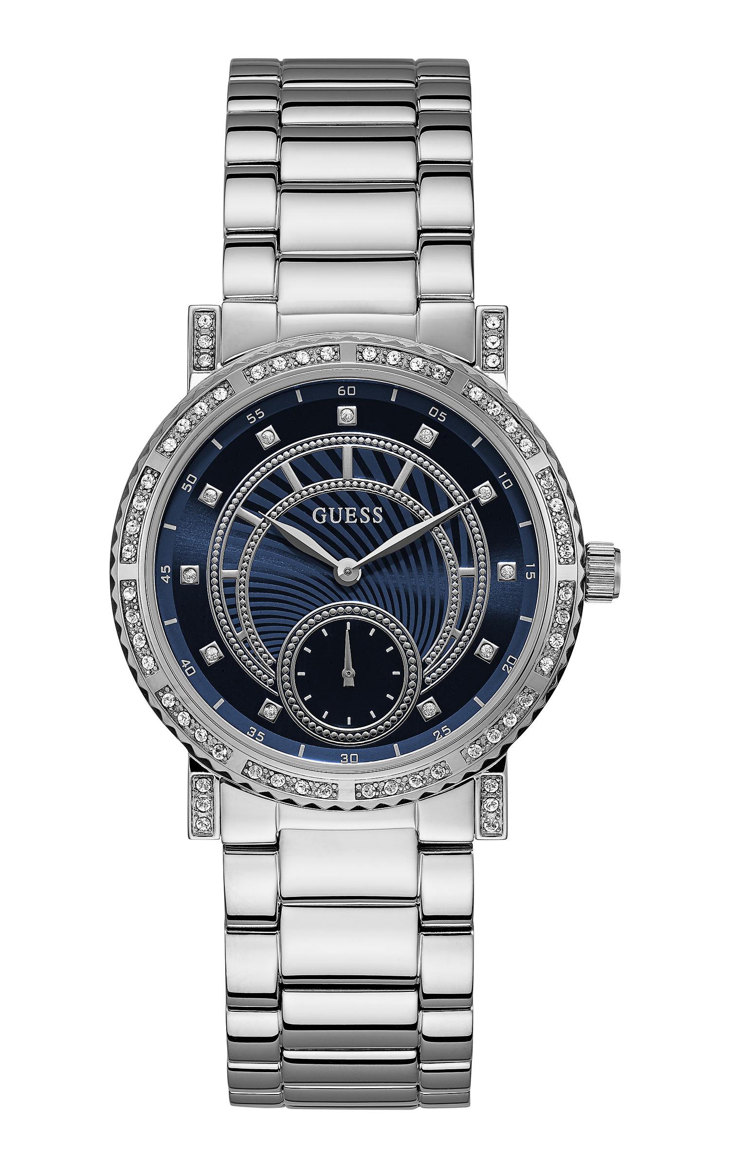 Guess 38 mm Women Blue Dial Analog Watch W1006L1
