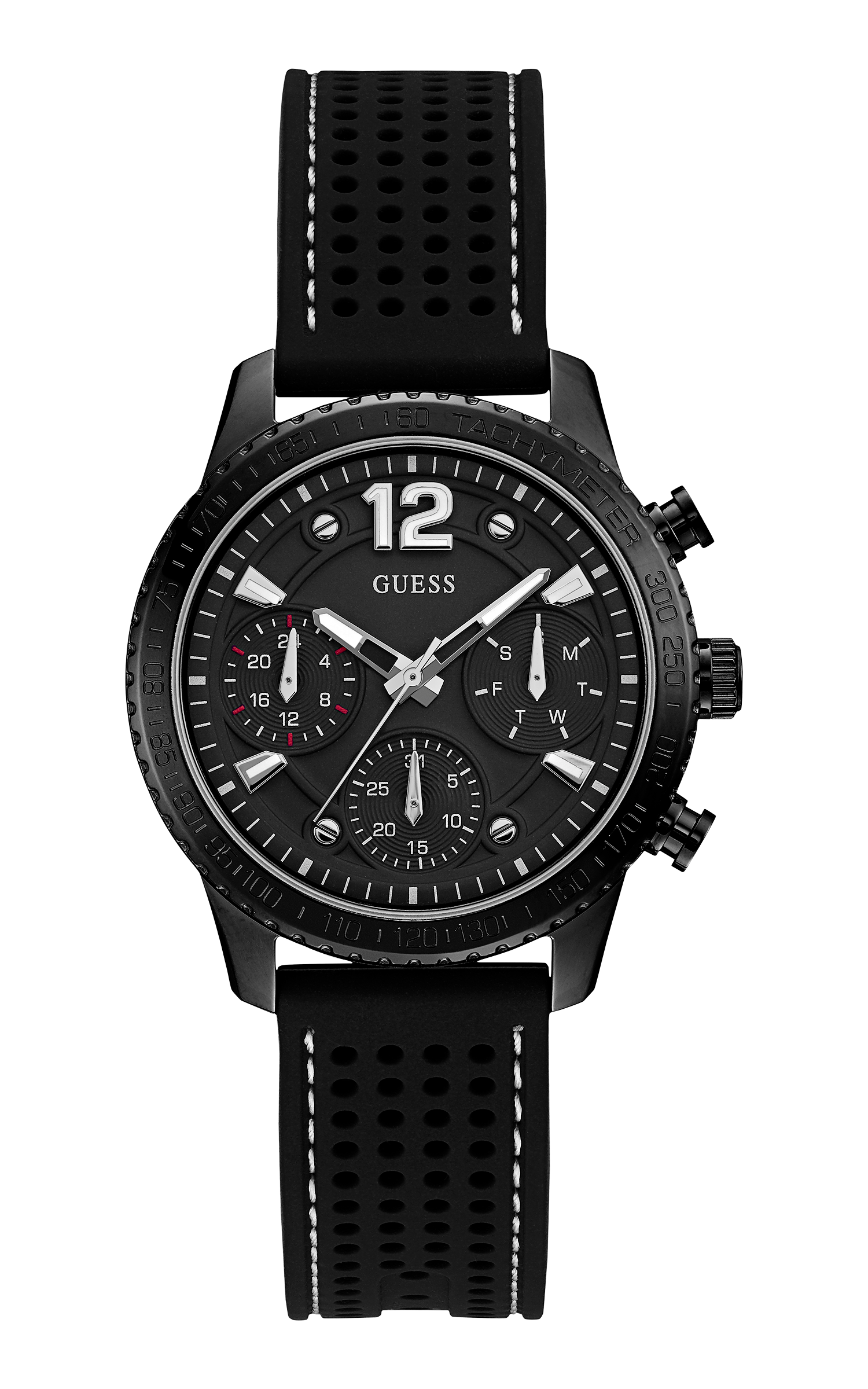 Guess 38 mm Women Black Dial Analog Watch W1025L3