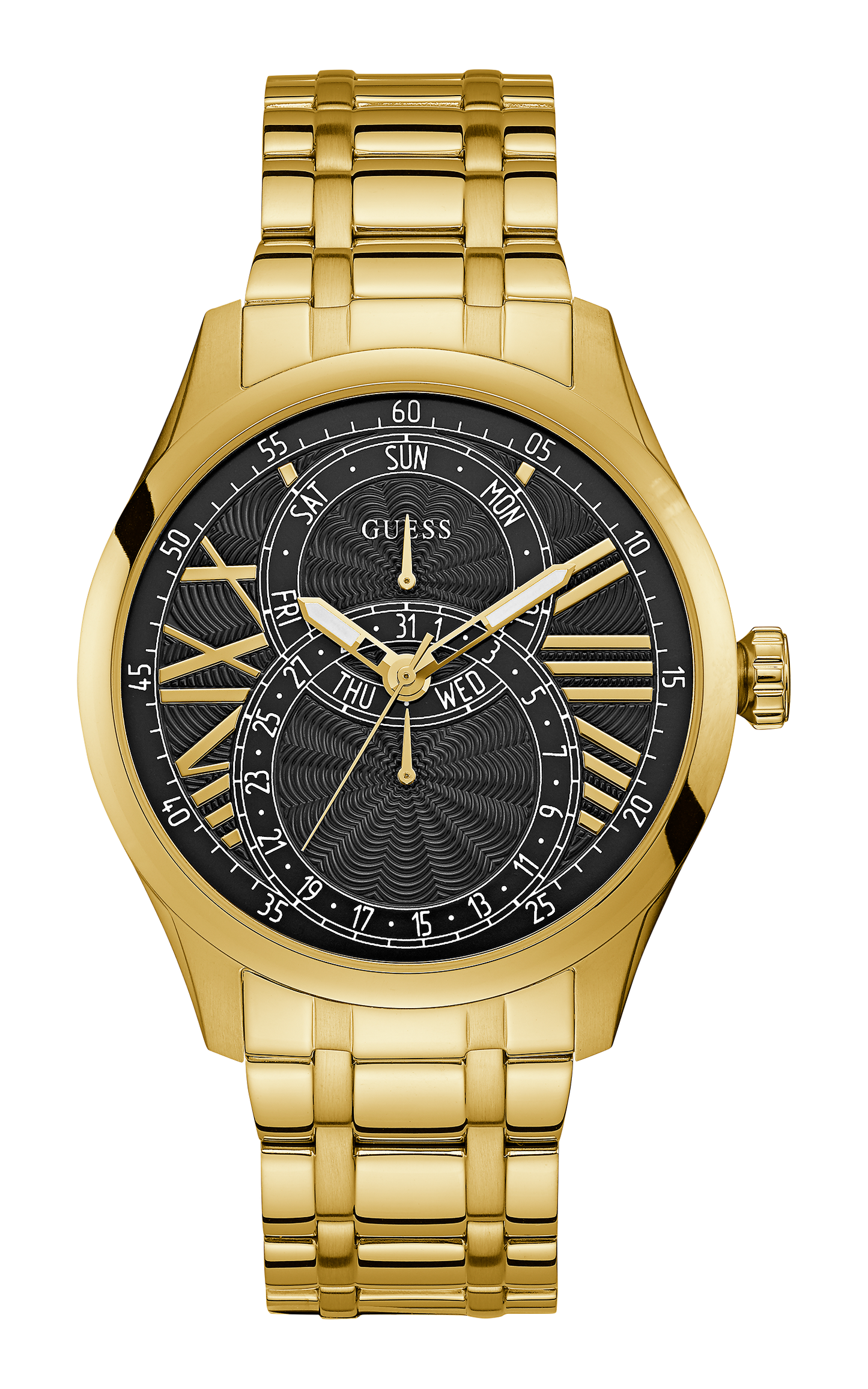 Guess Mens Gold Multi-function Watch - W1043G2