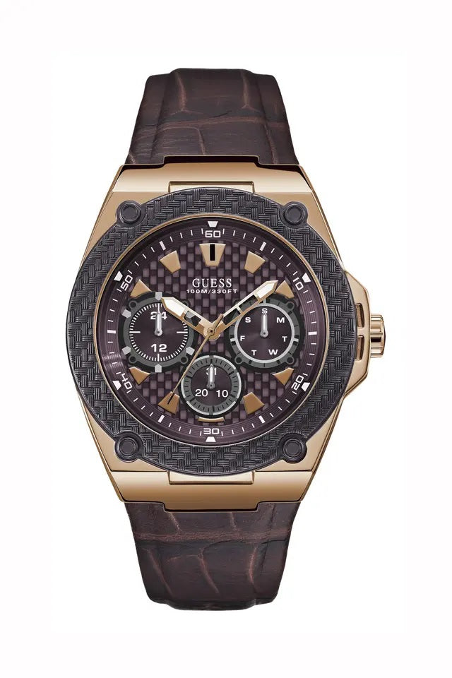 Guess 45 mm Men Brown Dial Analog Watch W1058G2