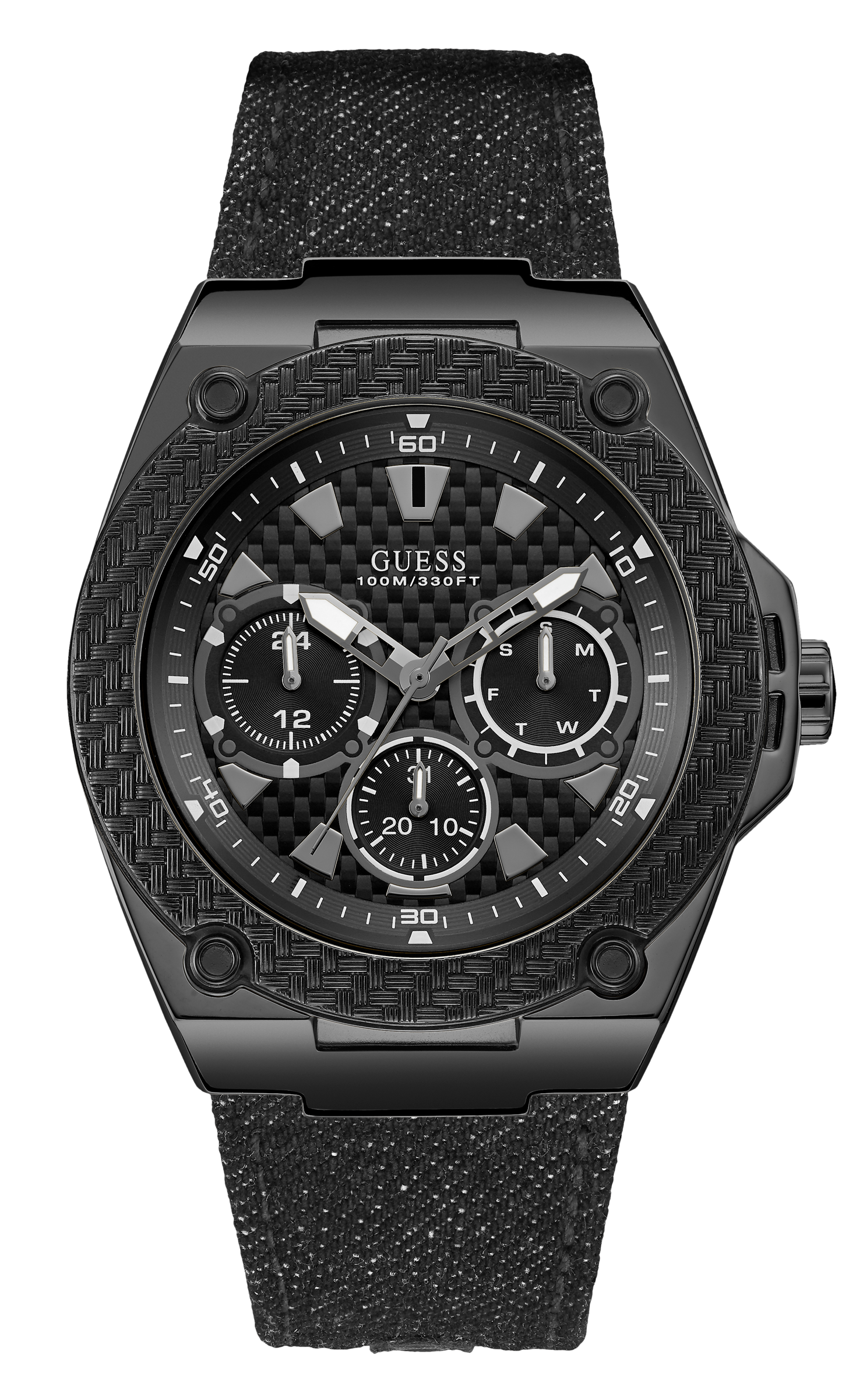 Guess 45 mm Men Black Dial Analog Watch W1058G3