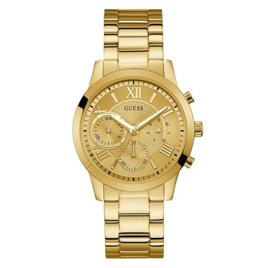 Guess Analog Champagne Dial Women's Stainless Steel Watch-W1070L2