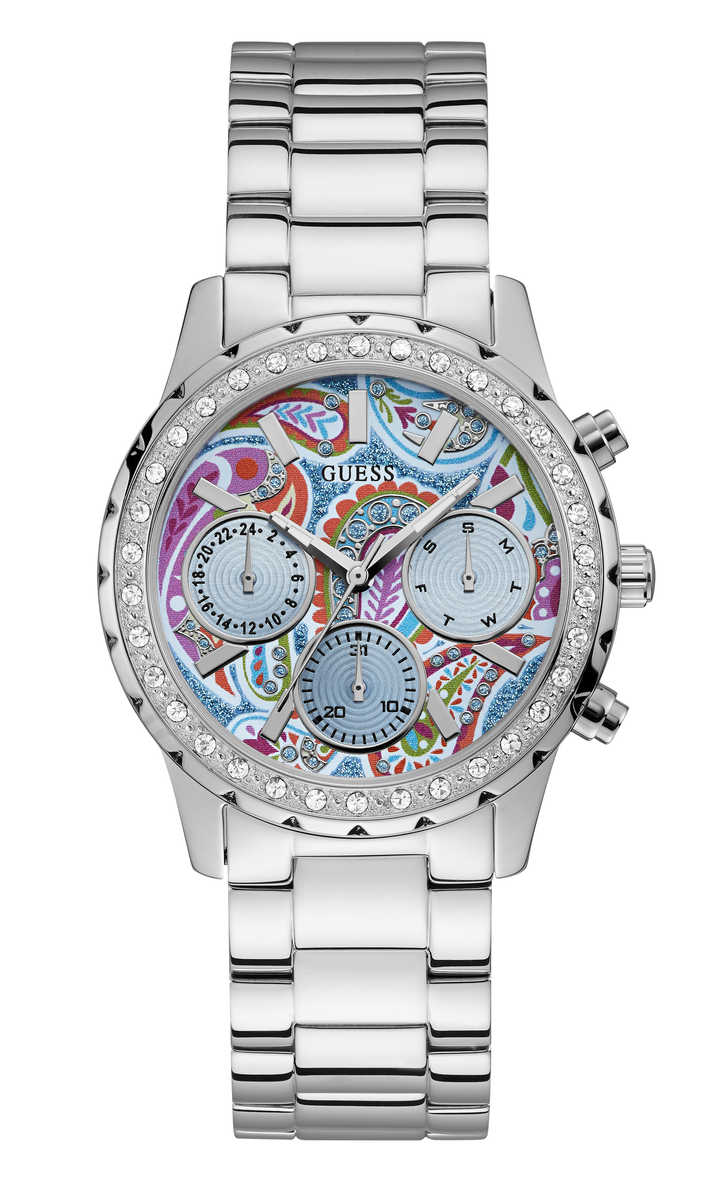 Guess 39 mm Women Blue Dial Analog Watch W1092L1