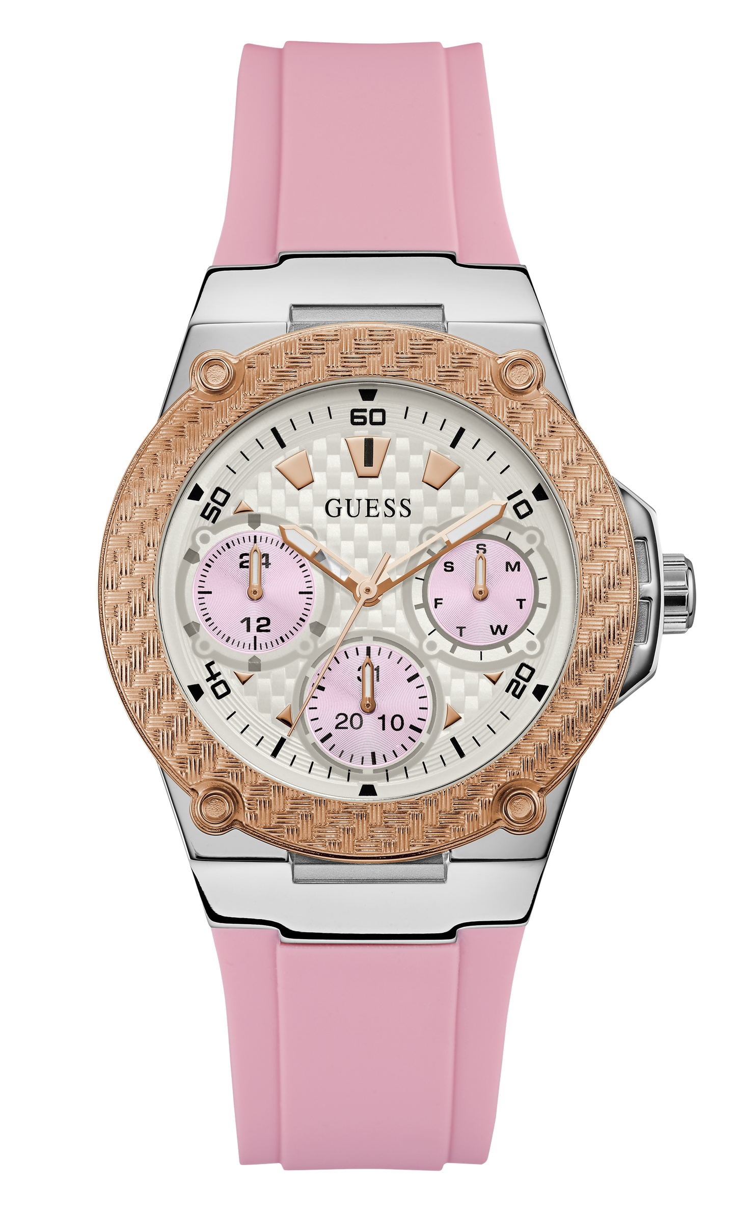 Guess Women White Dial Analog Watch - W1094L4