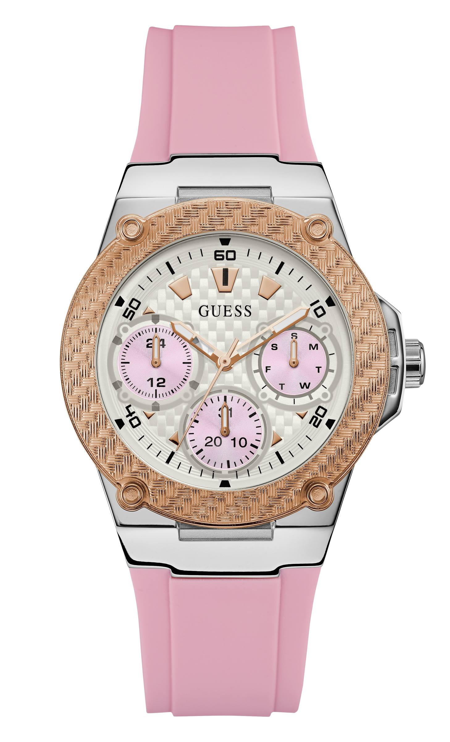 Guess 39 mm Women White Dial Analog Watch W1094L4