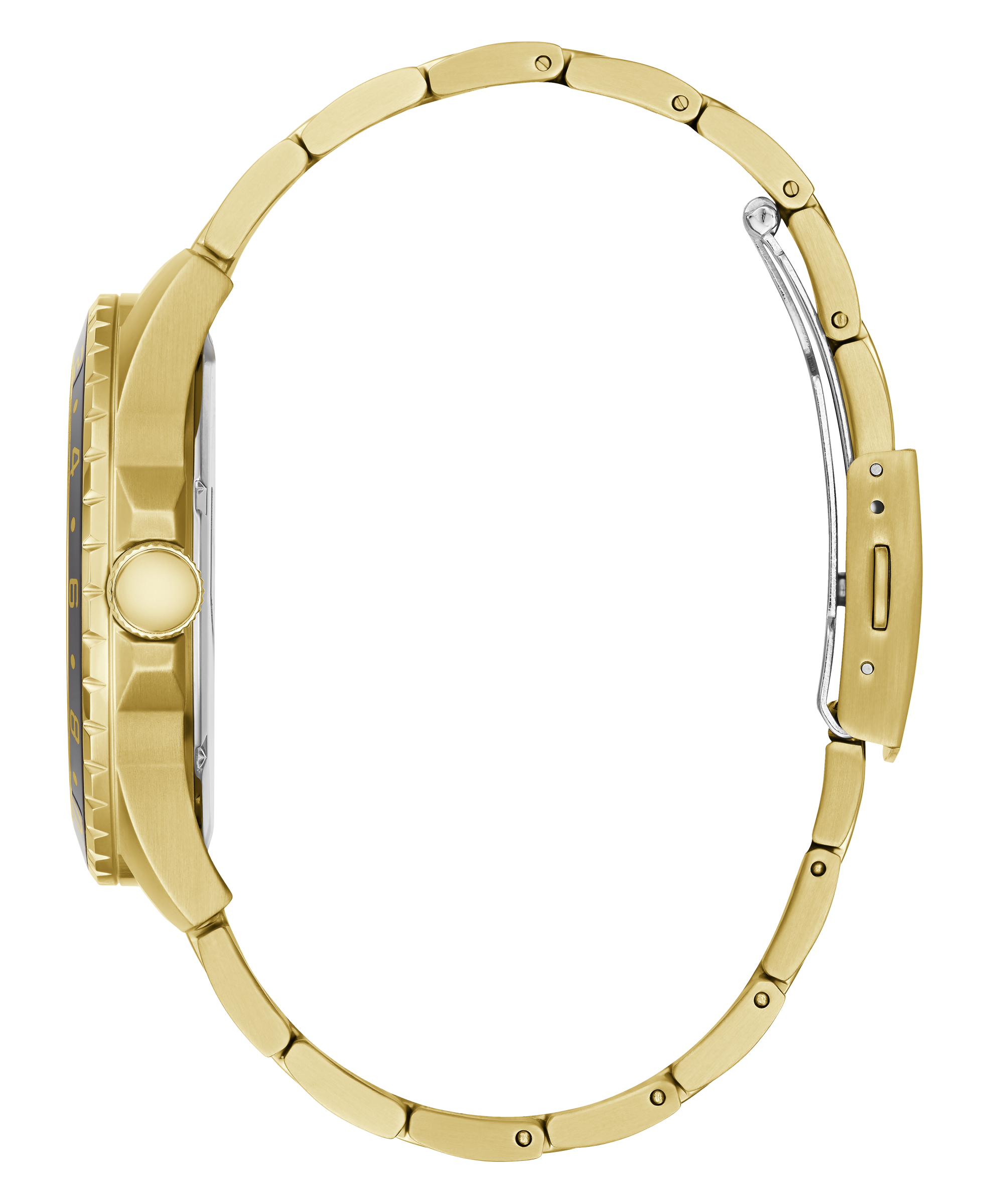 Guess 44 mm Mens Gold Multi function Watch W1107G4