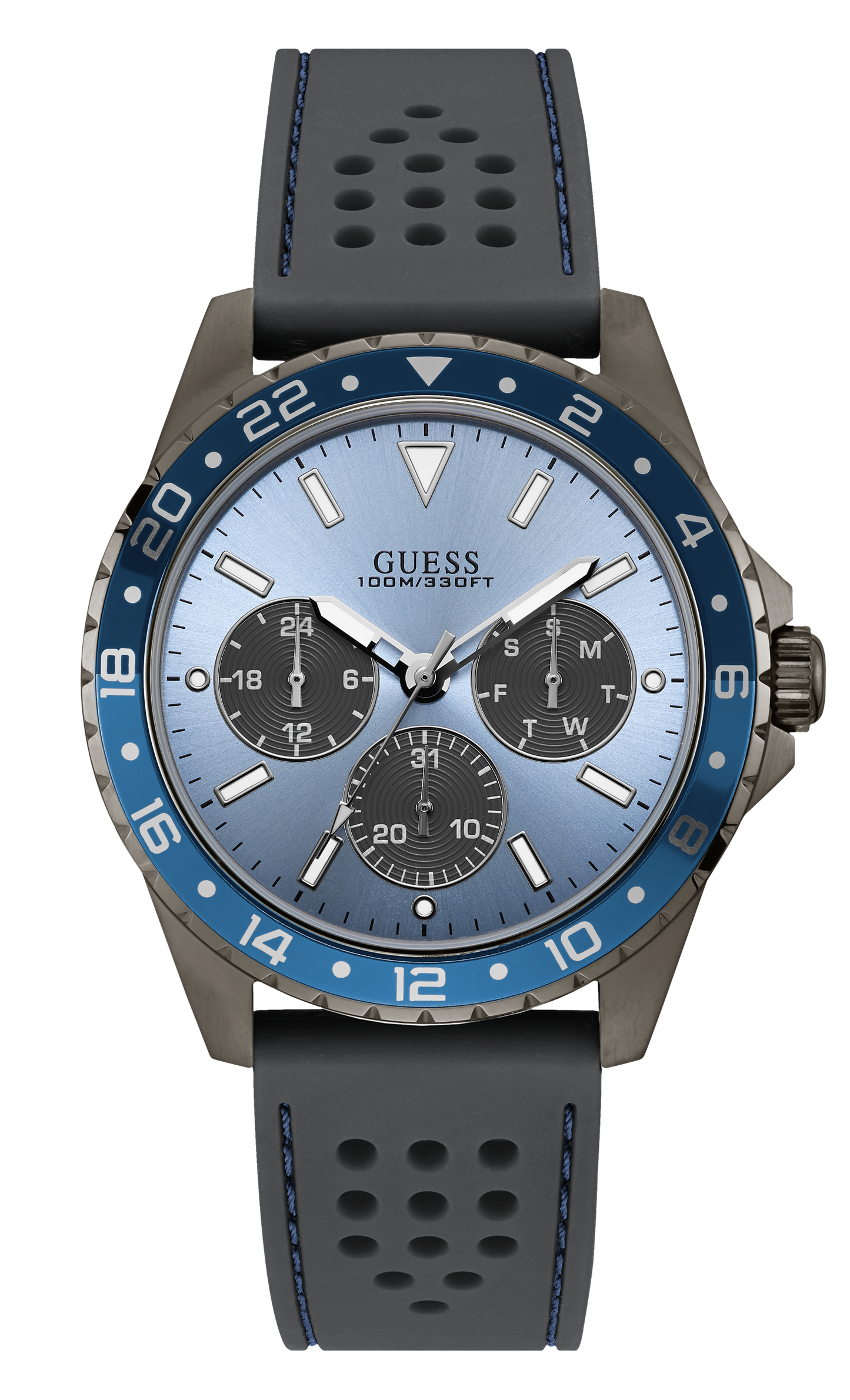 Guess Mens Blue Multi-function Watch - W1108G6