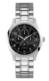 Guess 40 mm Mens Silver Multi function Watch W1110G1