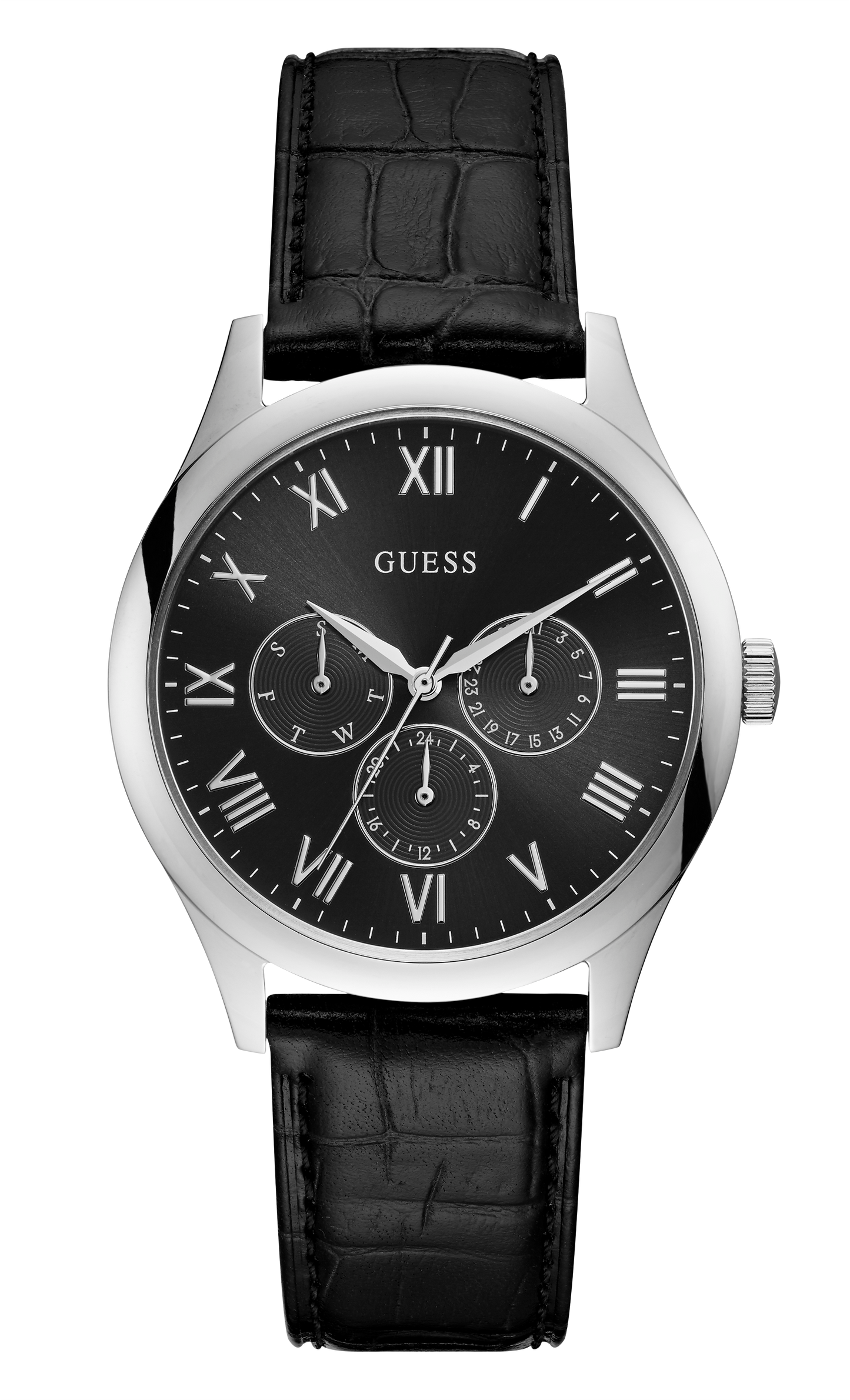 Guess Mens Silver Multi-function Watch - W1130G1