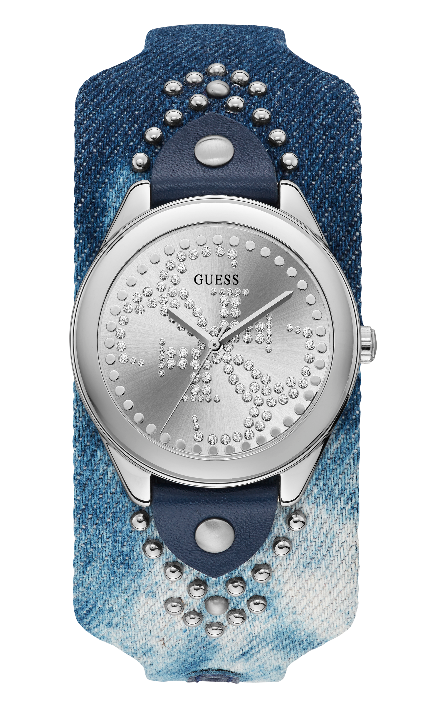 Guess 37 mm Women Silver Dial Analog Watch W1141L1