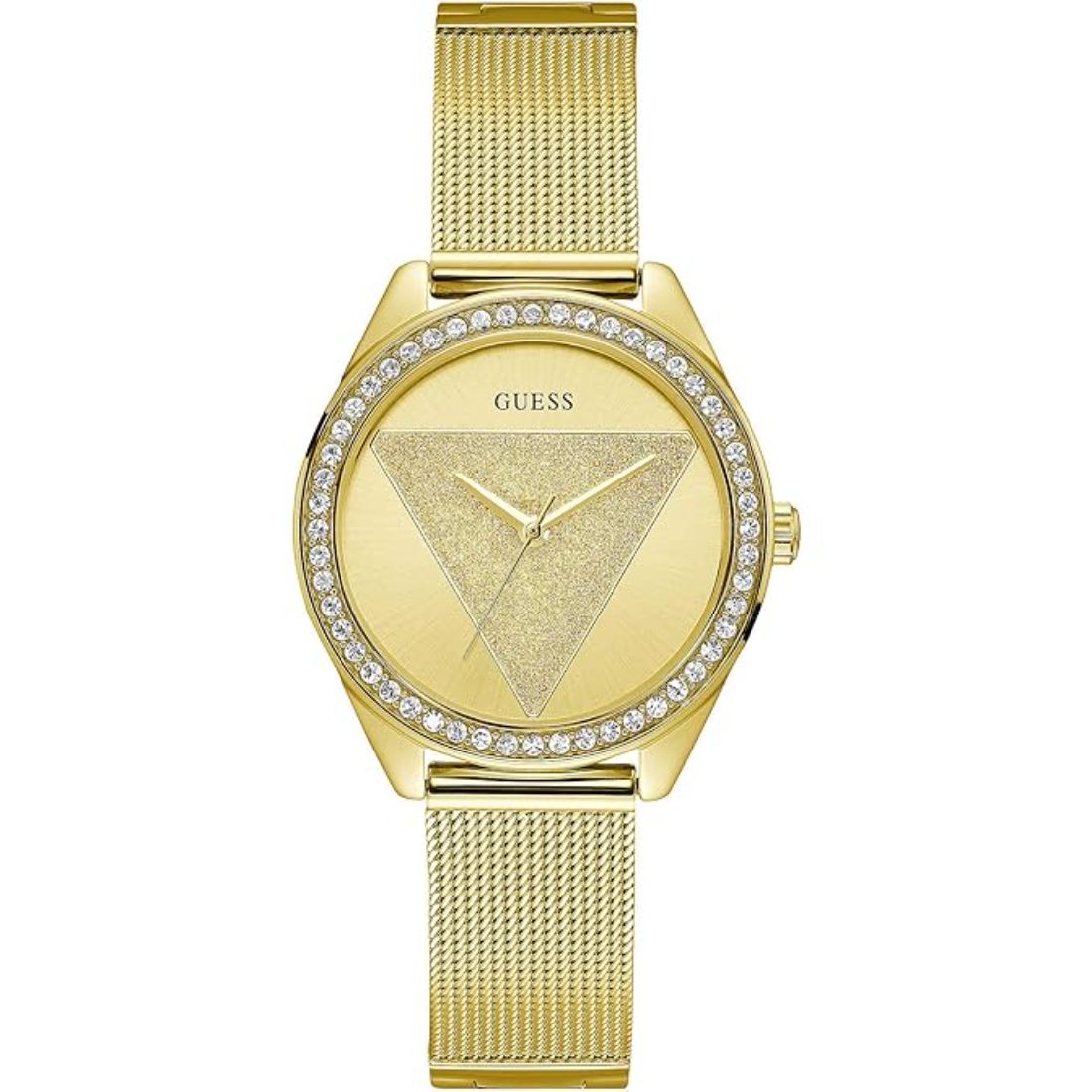 Guess Stainless Steel Analog Gold Dial Women Watch-W1142L2, Gold Band