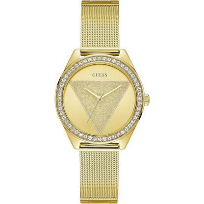 Guess Stainless Steel Analog Gold Dial Women Watch-W1142L2, Gold Band