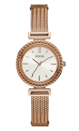 Guess 32 mm Ladies Rose Gold Analog Watch W1152L3