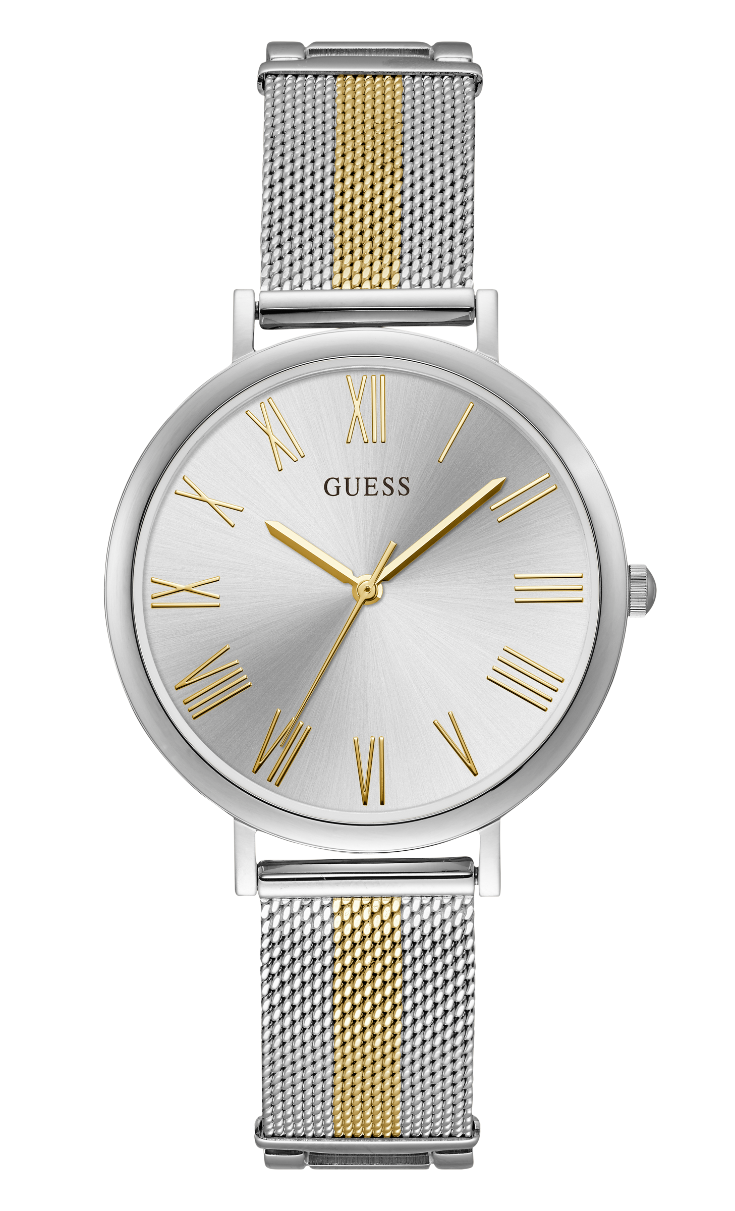 Guess 38 mm Ladies Gold Analog Watch W1155L1
