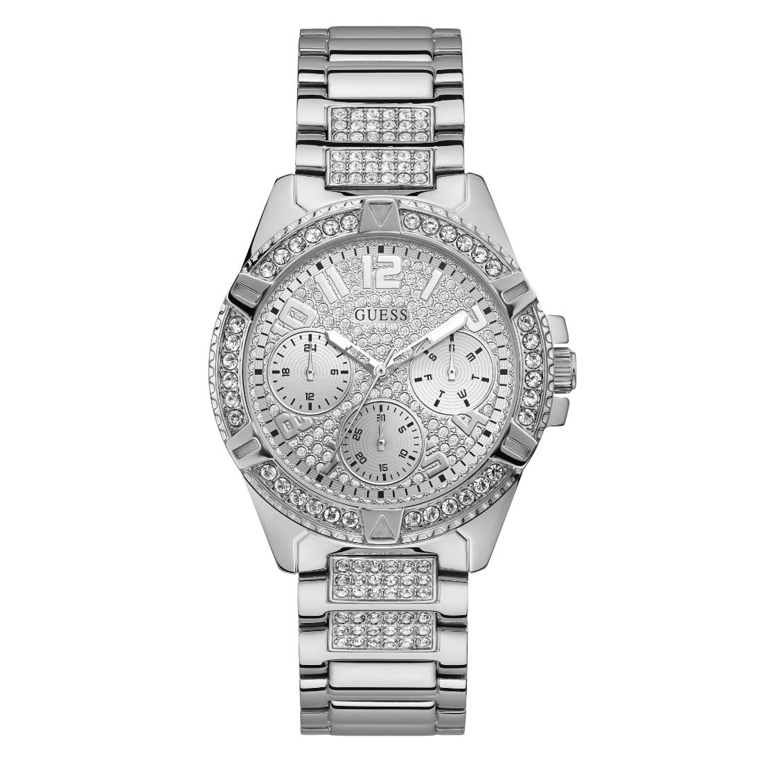 Guess Women 40 mm Silver Dial Analog Watch W1156L1