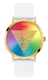 Guess 44 mm Men Gold Dial Analog Watch W1161G5