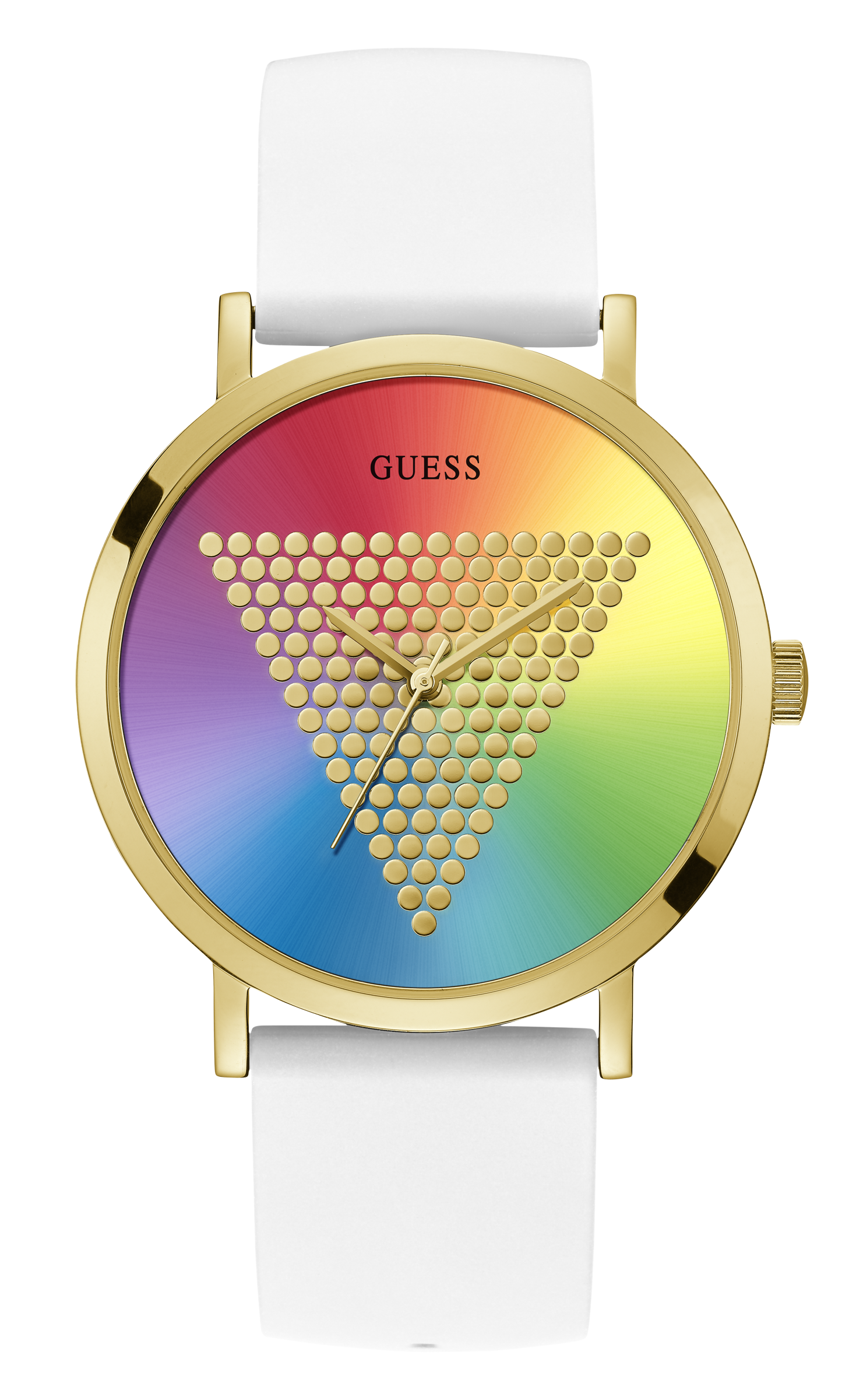 Guess 44 mm Men Gold Dial Analog Watch W1161G5