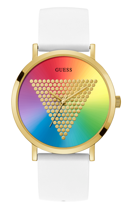 Guess Men Gold Dial Analog Watch - W1161G5