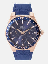 Guess 44 mm Mens Blue Multi function Watch W1171G4