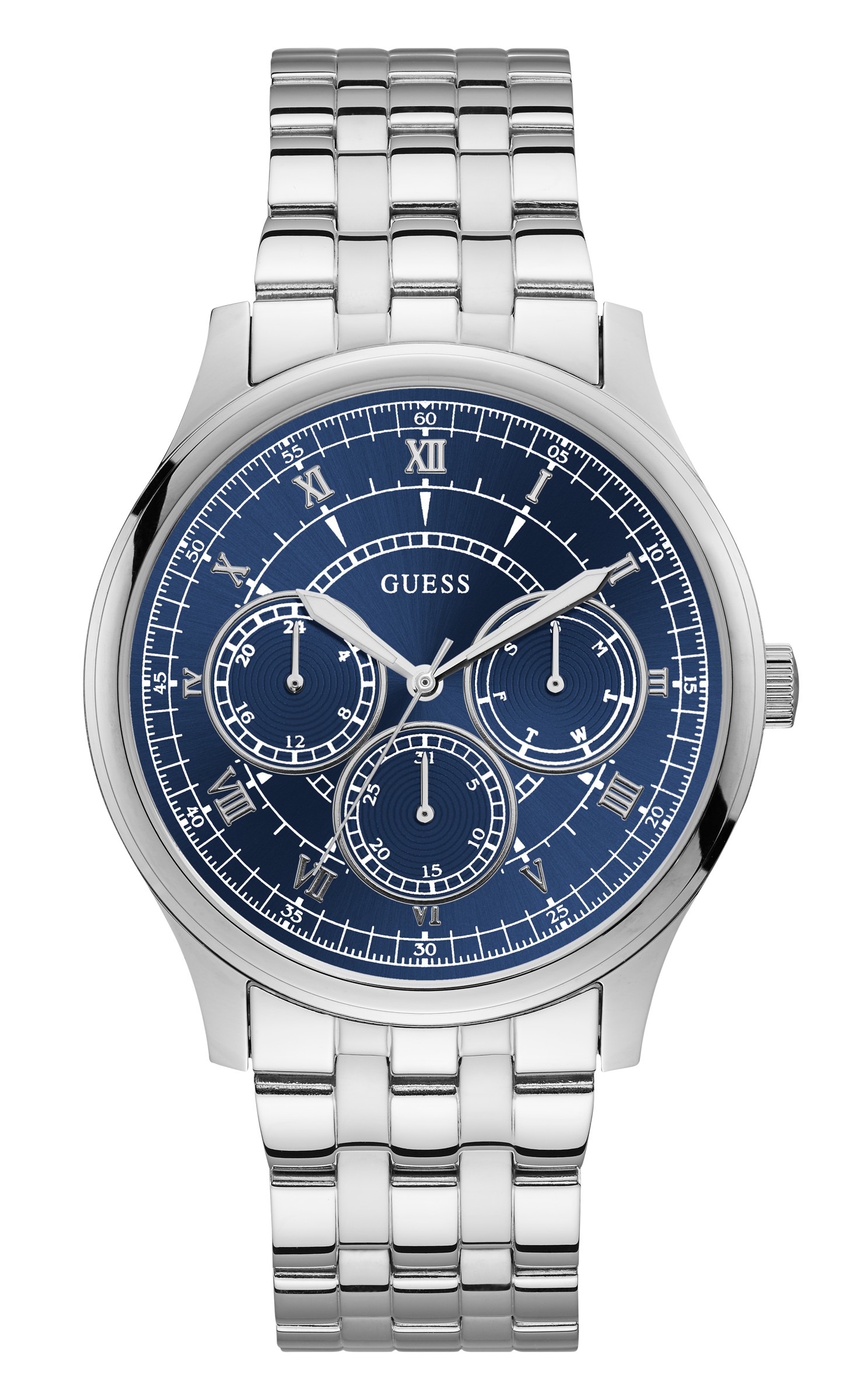 Guess 43 mm Men Blue Dial Analog Watch W1180G3