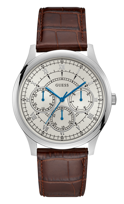 Guess Men White Dial Analog Watch - W1181G1