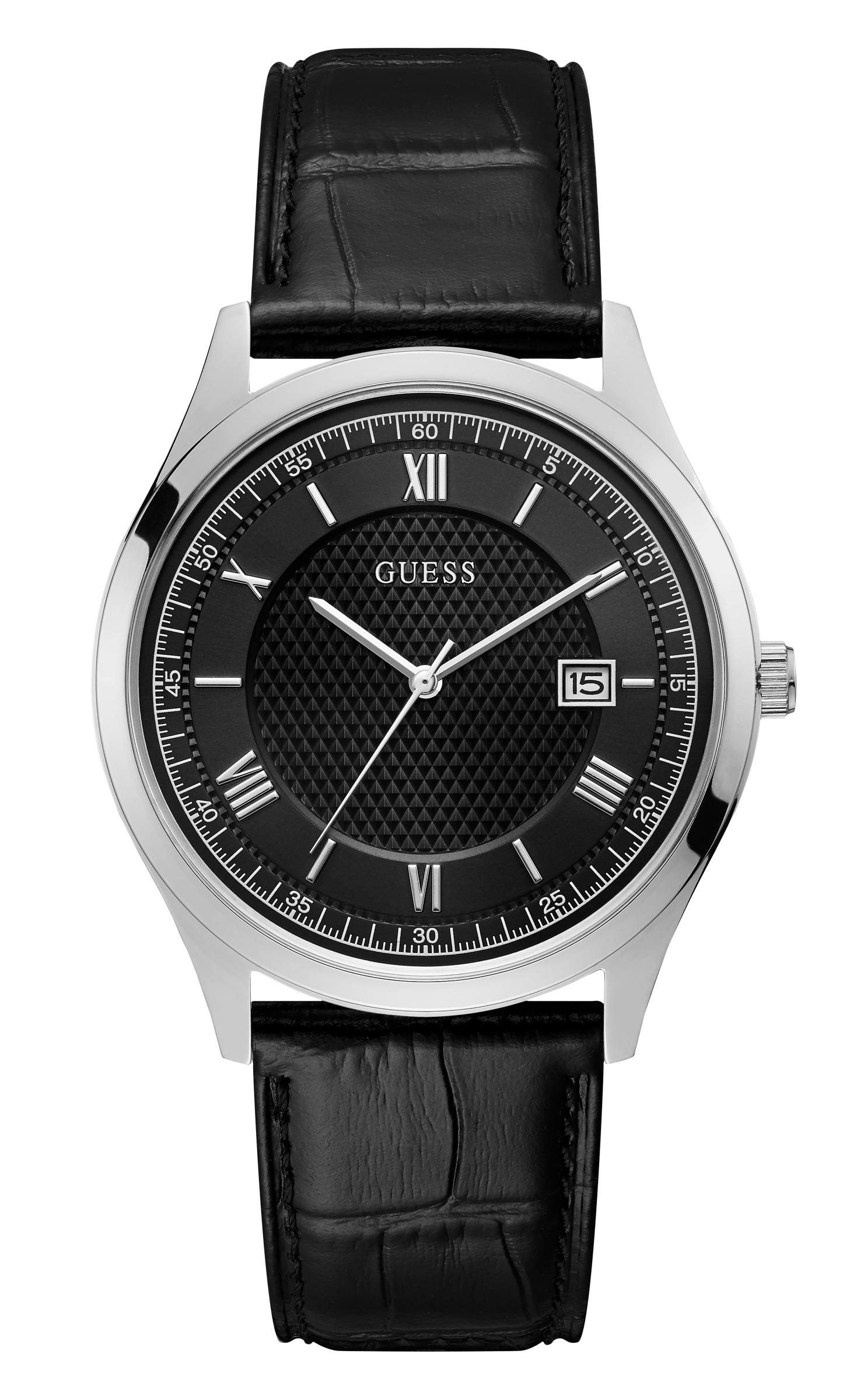 Guess 42 mm Men Black Dial Analog Watch W1182G3