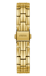 Guess Women 30 mm Quartz Analog White Dial Gold Stainless Steel Strap Watch W1209L2