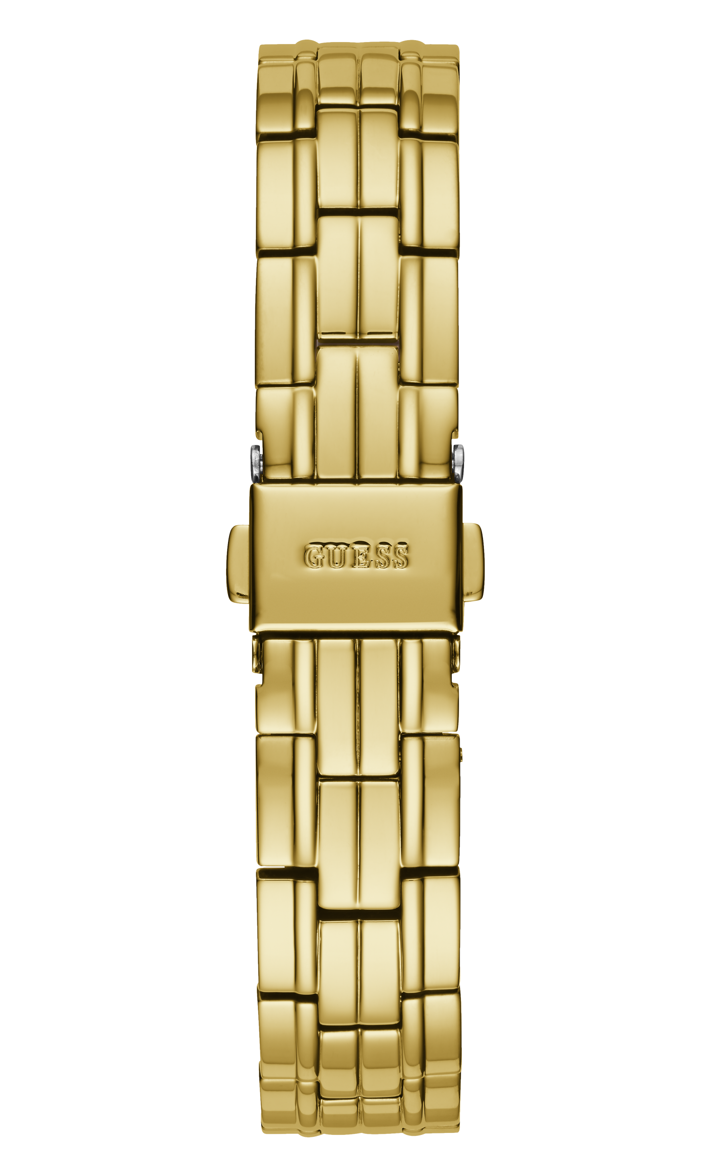 Guess Women 30 mm Quartz Analog White Dial Gold Stainless Steel Strap Watch W1209L2